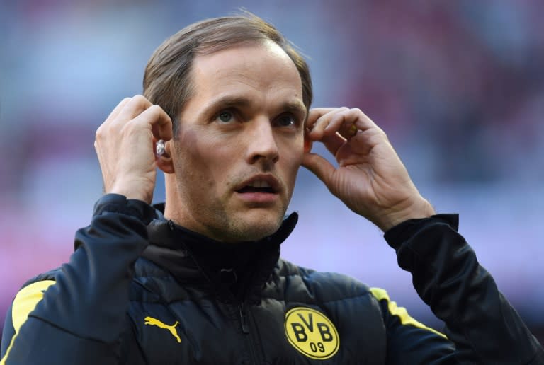 Dortmund's chief executive admitted his relationship with Tuchel (pictured) was strained over the decision to play their Champions League quarter-final first leg a day after a bomb attack on their team bus
