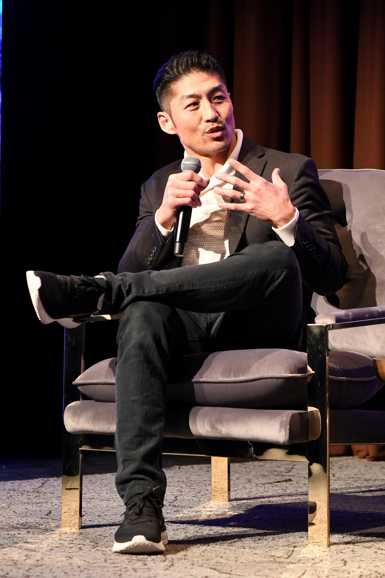 Tee speaks onstage at SCAD aTVfest 2020 on Feb. 29, 2020 in Atlanta, Georgia. (Paras Griffin / Getty Images for SCAD aTVfest 2020)