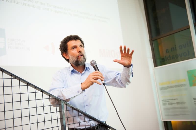 Turkish philanthropist Osman Kavala is seen in this undated handout photo