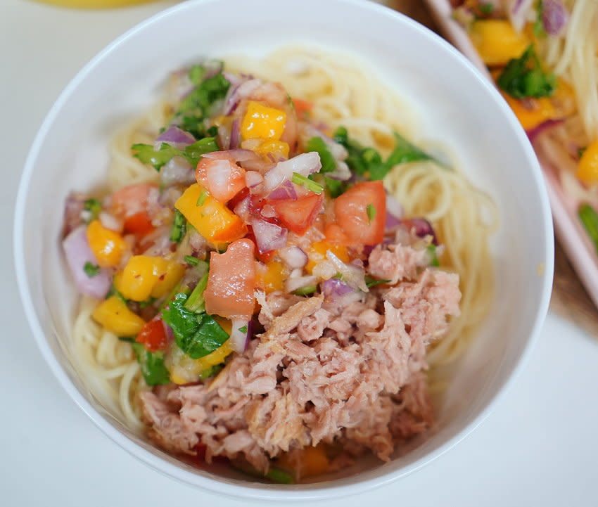 食譜｜芒果莎莎醬義式冷麵