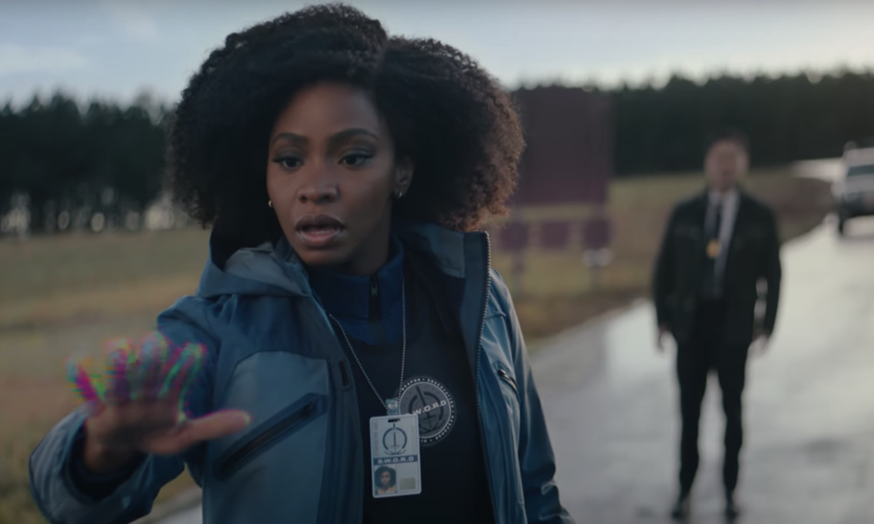 Teyonah Parris and Randall Park in 'WandaVision' (Photo: Marvel Studios/YouTube)