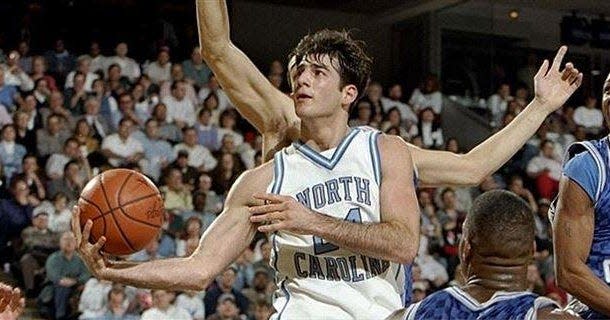 Former Blackhawk star Dante Calabria, seen here during his time at North Carolina, is now the head coach at Bethel Park.