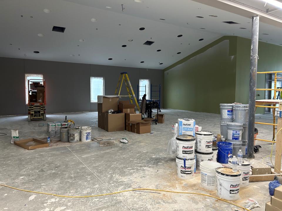 This area will be the future home of the Pataskala Public Library's children section once a $6 million expansion is completed this summer. The improved library is set to open to the public on July 29.