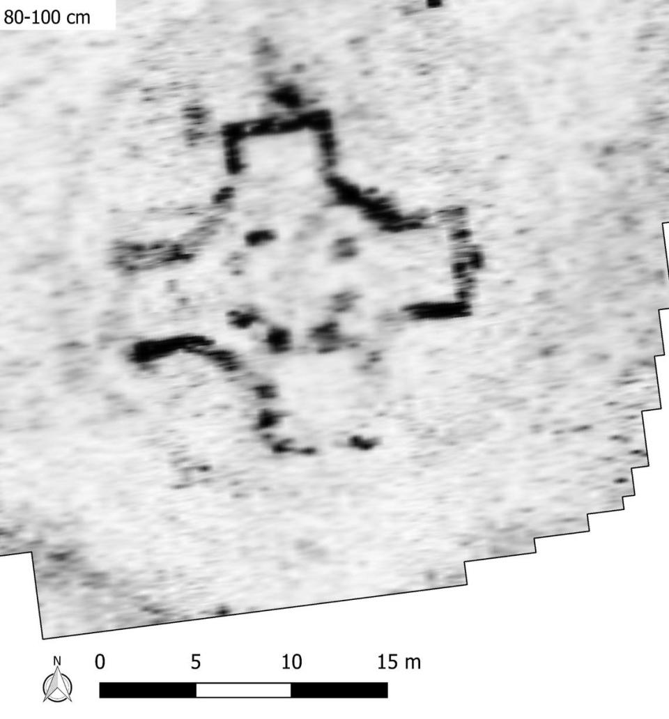 Archaeologists discovered the ruins using radar surveys. Photo from Bavarian State Office for Monument Preservation