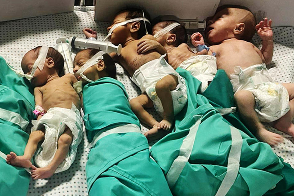 Babies at Al-Shifa hospital in Gaza. (Dr. Ahmed El Mokhallalati)