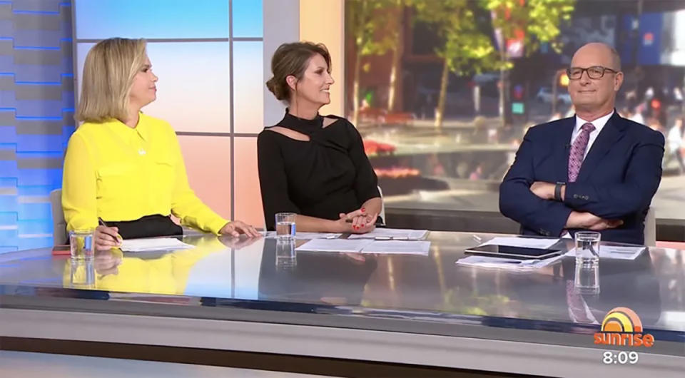 Edwina, Nat and Kochie on Sunrise