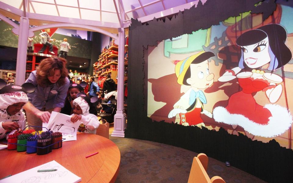 Inside a Disney Store in New York City's Times Square on November 9, 2010.