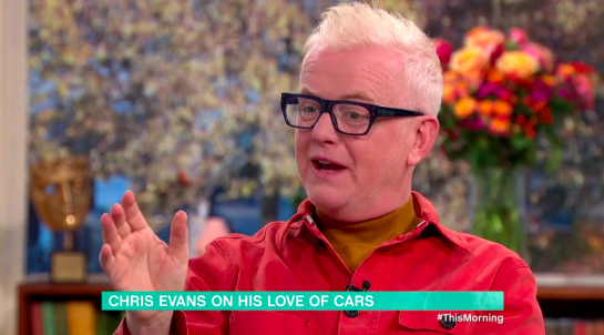 Chris Evans was on This Morning to alk about cars (Credit: ITV)