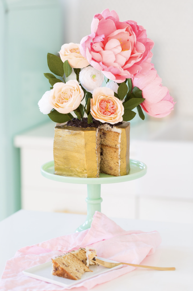 Modern Potted Flower Cake