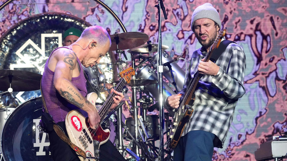 Flea and John Frusciante of the Red Hot Chili Peppers