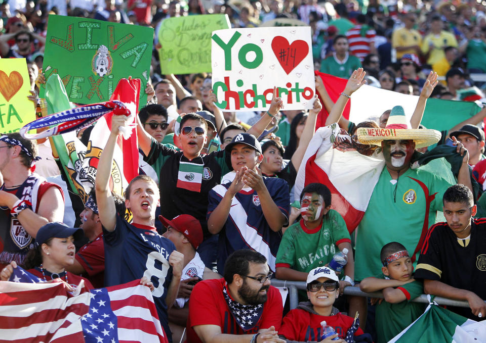 Mexico fans flocked to the Gold Cup final in 2011 -- El Tri's win over the United States in that match inspired Sergio Tristan to start Pancho Villa's Army. (Photo: Alex Gallardo / Reuters)