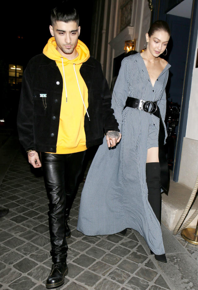 Gigi Hadid and Zayn Malik Wear Matching Buns