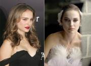 Natalie Portman, who had shaved her head for her role in 'V for Vendetta' in 2006, took another extreme step by shedding 20 lb in 6 months to portray her Oscar winning role of the psychotic ballerina Nina Sayers in 'Black Swan'