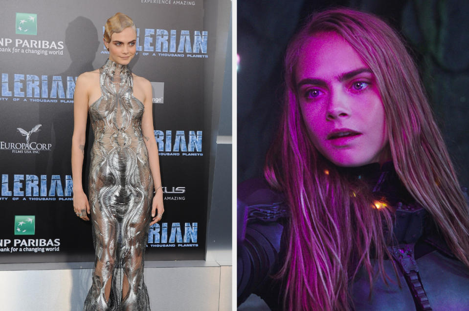 Side-by-side of Cara Delevingne and Laureline