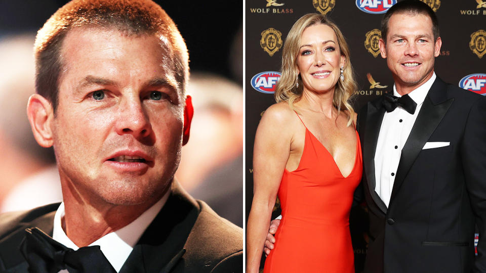 Ben Cousins, pictured here with friend Kellye Fergus at the Brownlow Medal in 2021.
