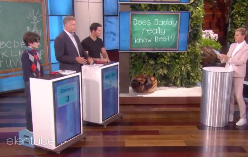 The actors visited The Ellen DeGeneres Show to promote their movie Daddy’s Home2, and they played a game called “Does Daddy Really Know Best?” Source: Ellen