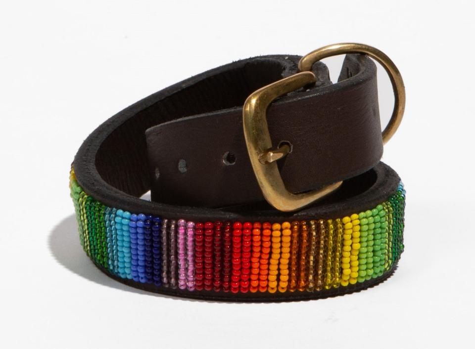 2” Lurcher Rainbow Collar by The Kenyan Collection, $70, Bark International