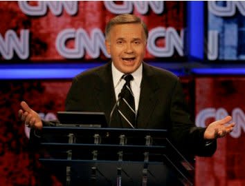 Tom Tancredo speaks during a 2007 presidential debate.