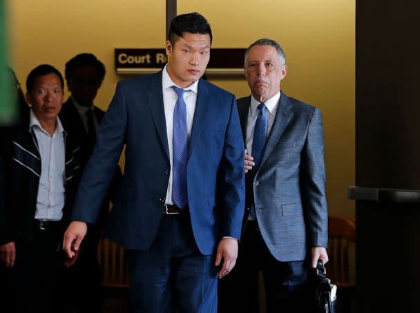 PHOTO: In this May 15, 2017, file photo, Raymond Lam, center, leaves the Monroe County Courthouse in Stroudsburg, Pa. (Rich Schultz/AP, FILE)