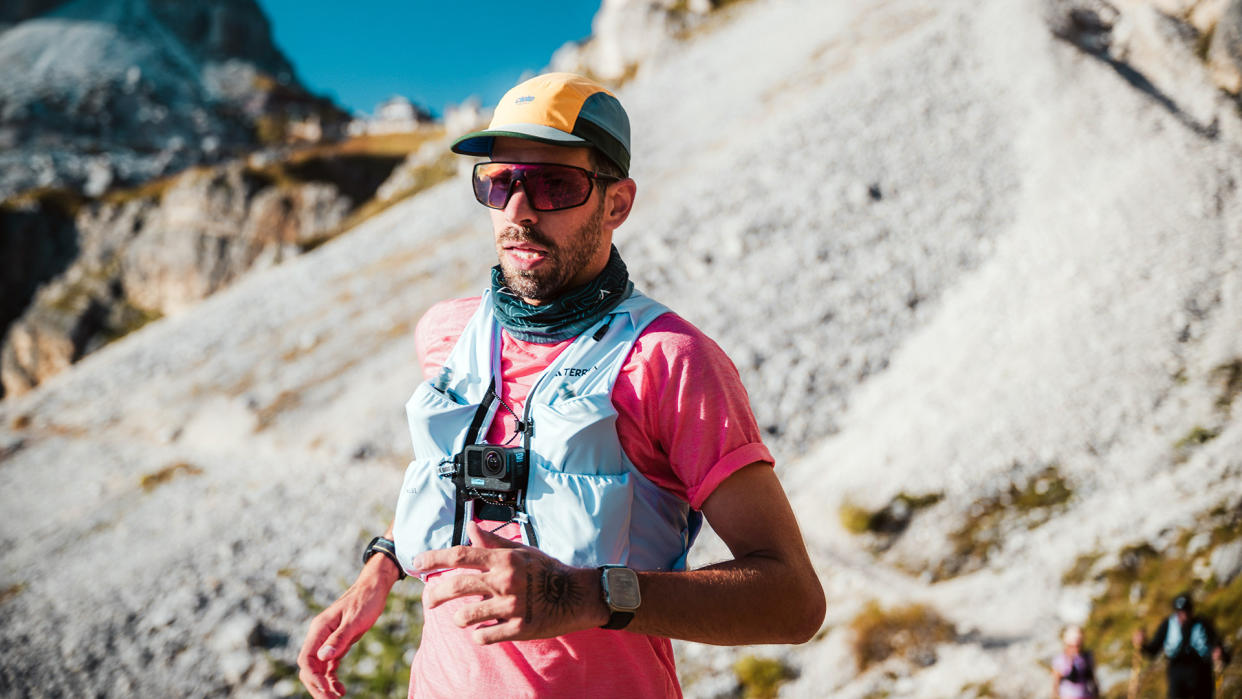  Apple Watch Ultra 2 review: T3 Active editor Matt Kollat running in the mountains using the Ultra 2. 