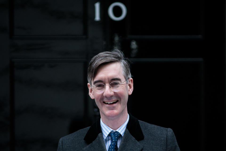 Jacob Rees-Mogg bot mit einem Nickerchen im britischen Unterhaus eine Steilvorlage. (Bild: Getty Images)