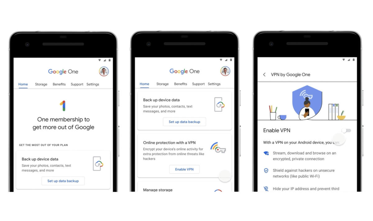 O Google One desativará seu recurso VPN ainda este ano