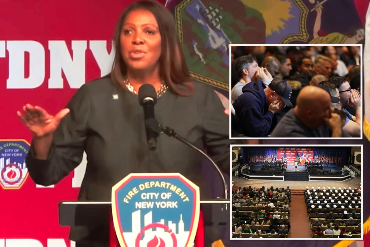 Letitia James FDNY booing