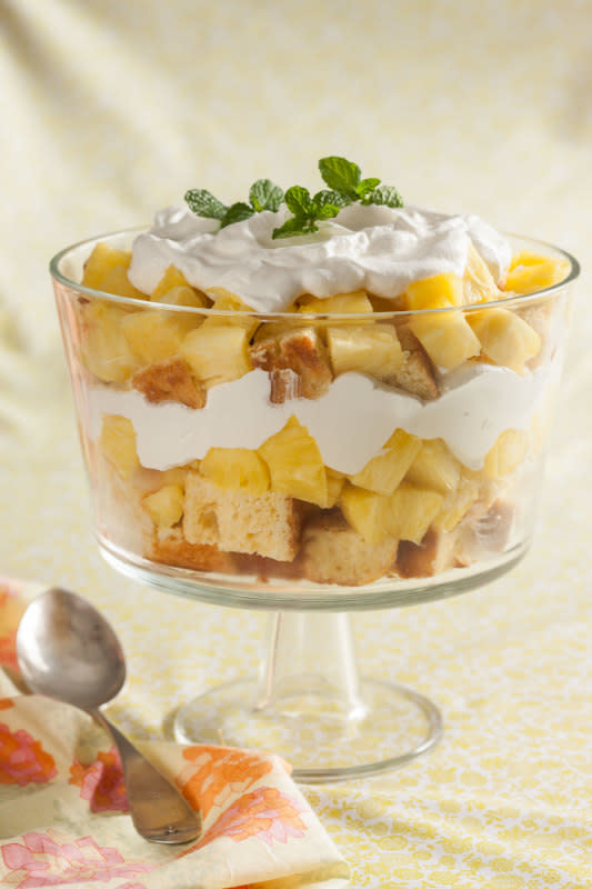 <p>Mark Boughton Photography</p><p>Give this impressive, change-of-pace dessert a place at your spring table and settle in for the compliments. <a href="https://parade.com/868276/parade/pineapple-cornbread-shortcake-trifle/" rel="nofollow noopener" target="_blank" data-ylk="slk:Get the recipe here;elm:context_link;itc:0;sec:content-canvas" class="link rapid-noclick-resp">Get the recipe here</a></p>