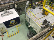 This Nov. 29, 2018 photo, shows the transient test reactor at the Idaho National Laboratory about 50 miles west of Idaho Falls, Idaho. The reactor has been restarted to test nuclear fuels as the U.S. tries to revamp a fading nuclear power industry with safer fuel designs and a new generation of power plants. (AP Photo/Keith Riddler)