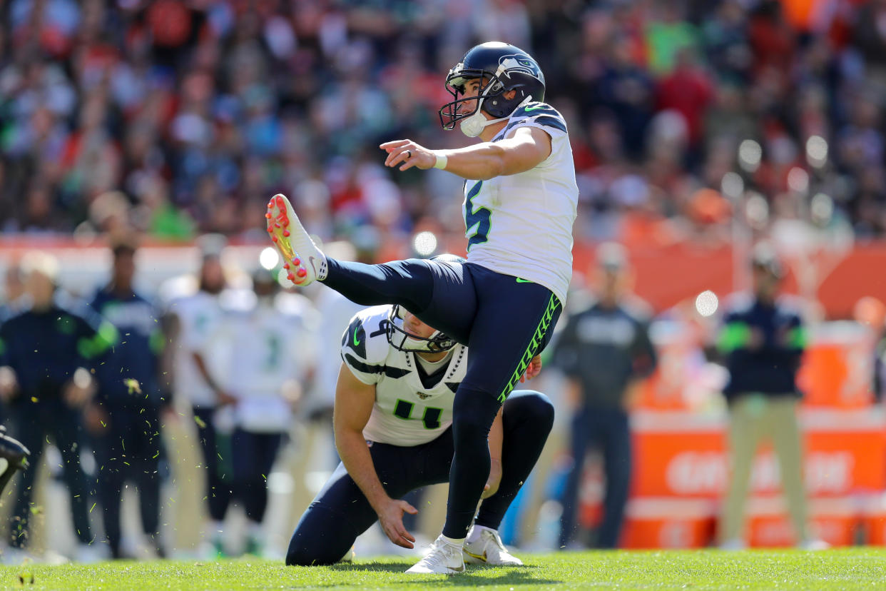 Seattle Seahawks place kicker Jason Myers (5) 