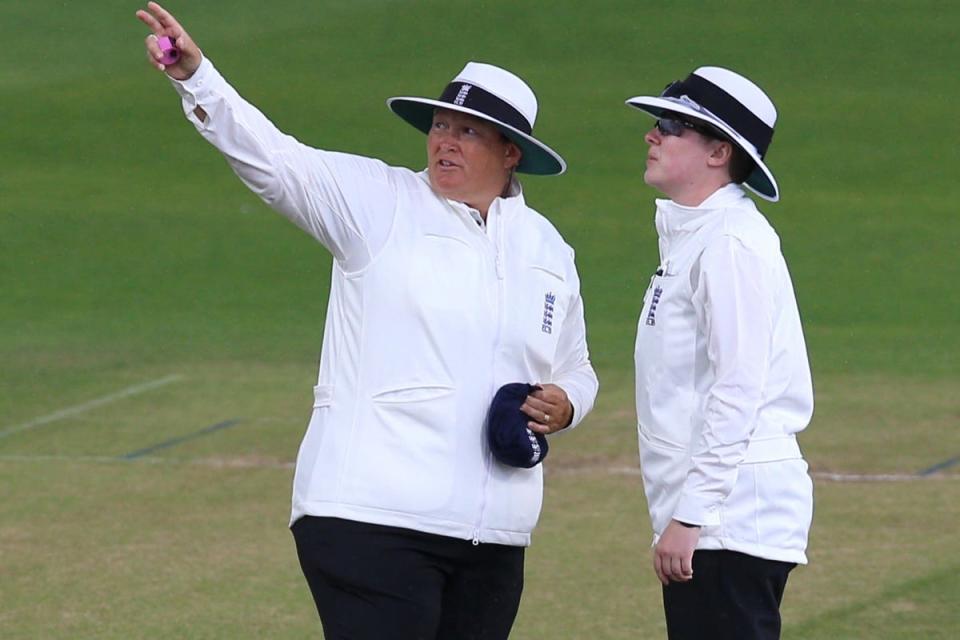 Sue Redfern and Anna Harris will umpire at the T20 World Cup (PA Archive)