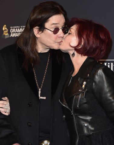 <p>Axelle/Bauer-Griffin/FilmMagic</p> Ozzy and Sharon Osbourne at the Pre-GRAMMY Gala at The Beverly Hilton Hotel in January 2020
