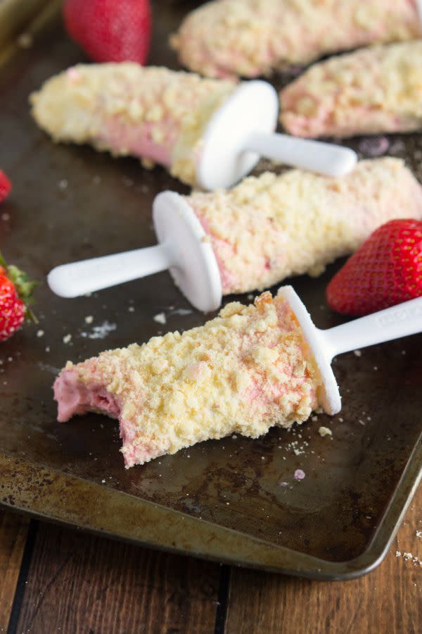 Strawberry Shortcake Ice Cream Bars