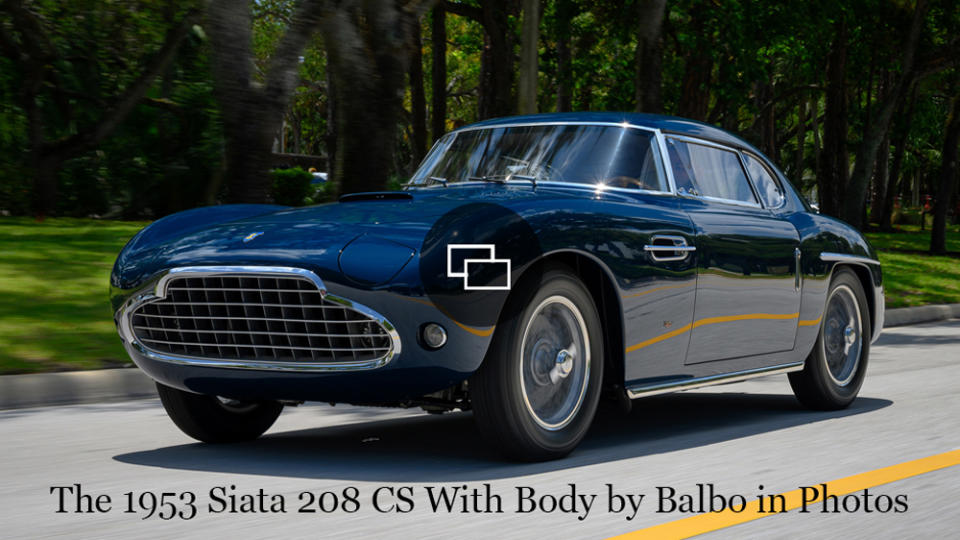A 1953 Siata 208 CS with a body by Balbo.