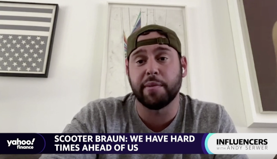 Entertainment executive Scooter Braun appears on "Influencers with Andy Serwer."