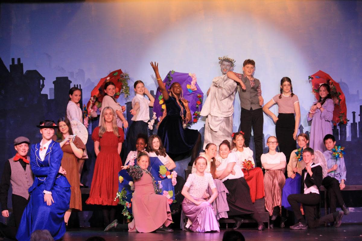 Top of the Poppins: Young performers stage supercalifragilisticexpialidocious show <i>(Image: Greenfield Academy)</i>