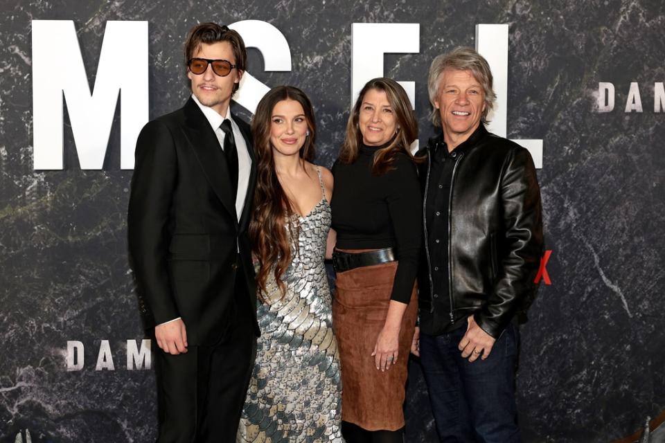 Big Pic, Jake Bongiovi, Millie Bobby Brown, Dorothea Hurley, and Jon Bon Jovi