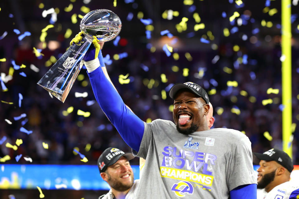 Von Miller will try to help bring a Lombardi Trophy to Buffalo. (Photo by Kevin C. Cox/Getty Images)