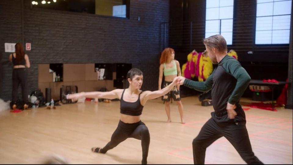 PHOTO: Derek Hough and Hayley Erbert appear in this screengrab from a video they shared with 'Good Morning America.' (Derek Hough)