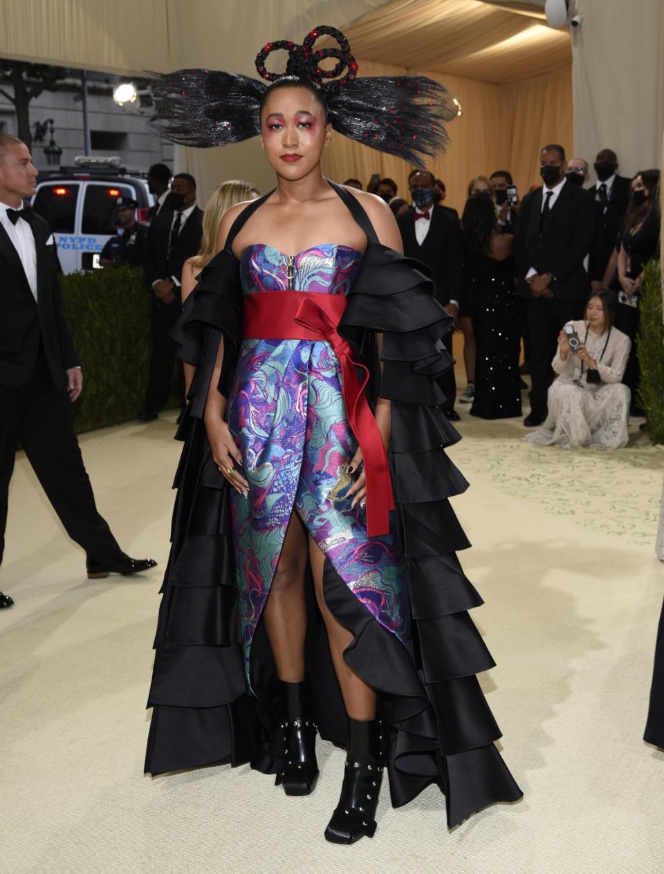 Naomi Osaka attends the 2021 Met Gala