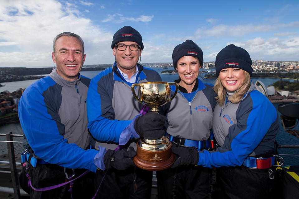 Sunrise's Mark Beretta, Kochie, Nat Barr and Sam Armytage