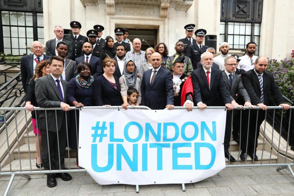 Politicians and faith leaders called on Londoners to unite against terror (Alex Lentati)