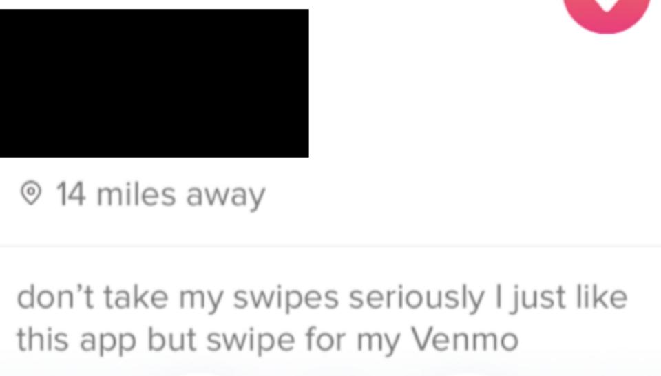 don't take my swipes seriously i just like this app but swipe for my venmo