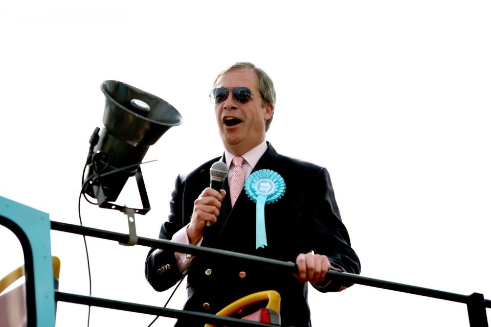 Police tell McDonald's not to sell milkshakes ahead of Nigel Farage rally