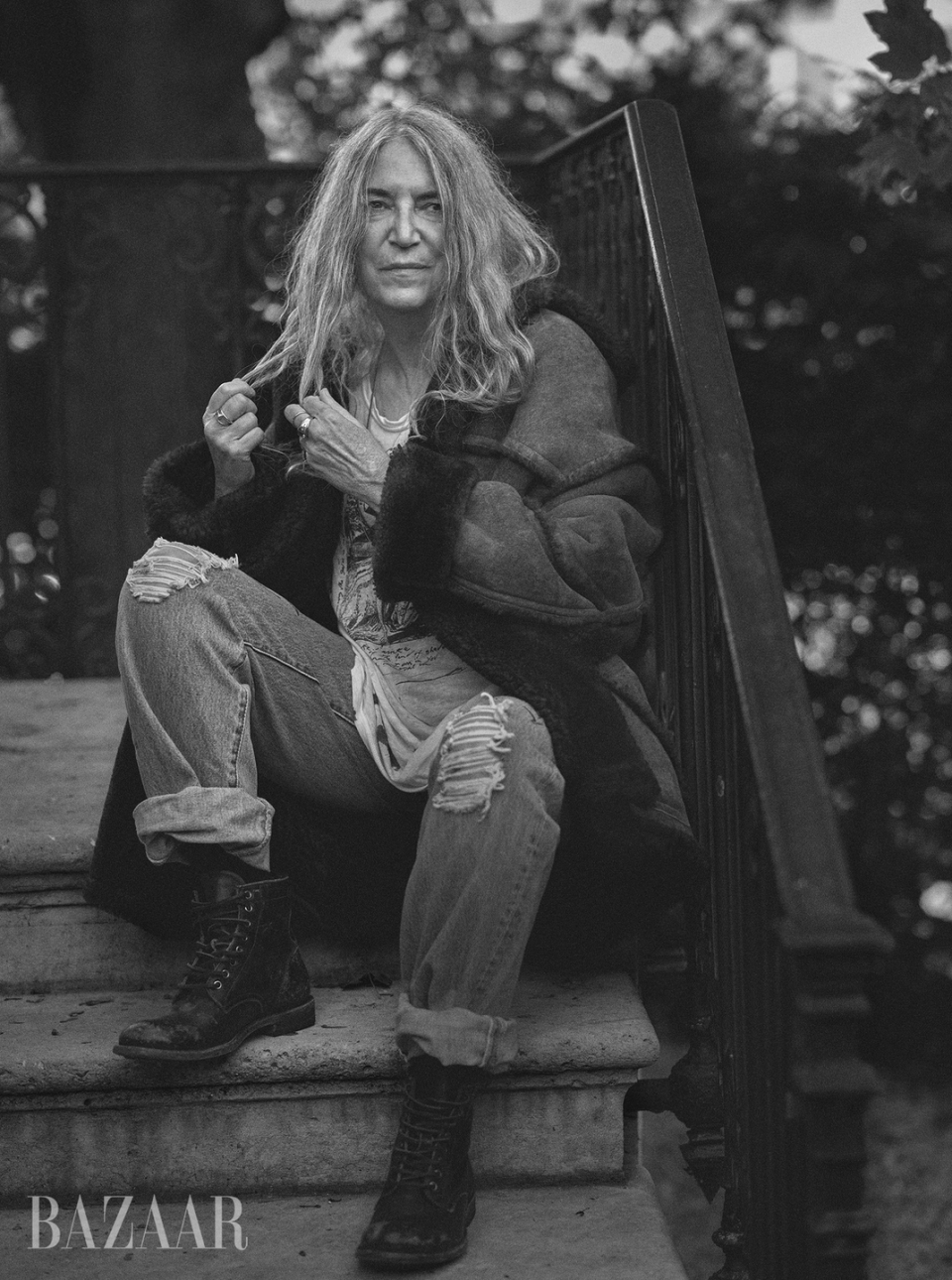 patti smith for harper's bazaar