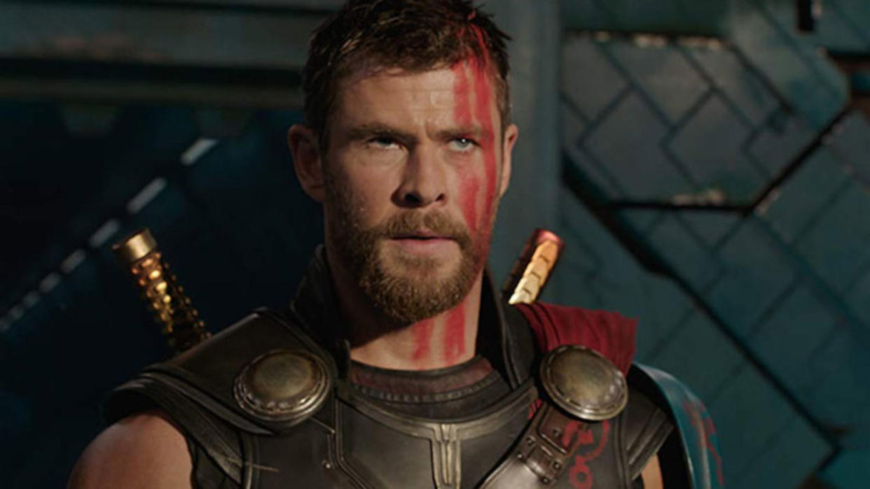 Chris Hemsworth in 'Thor: Ragnarok'. (Credit: Disney/Marvel)