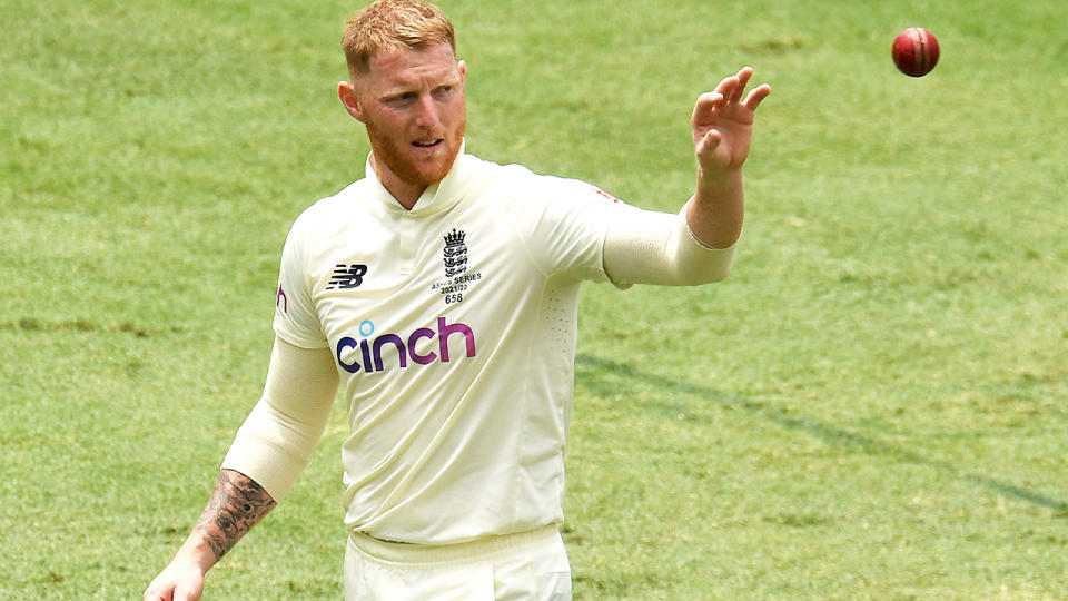 Ben Stokes, pictured here backl in the bowling attack on day three of the first Ashes Test.