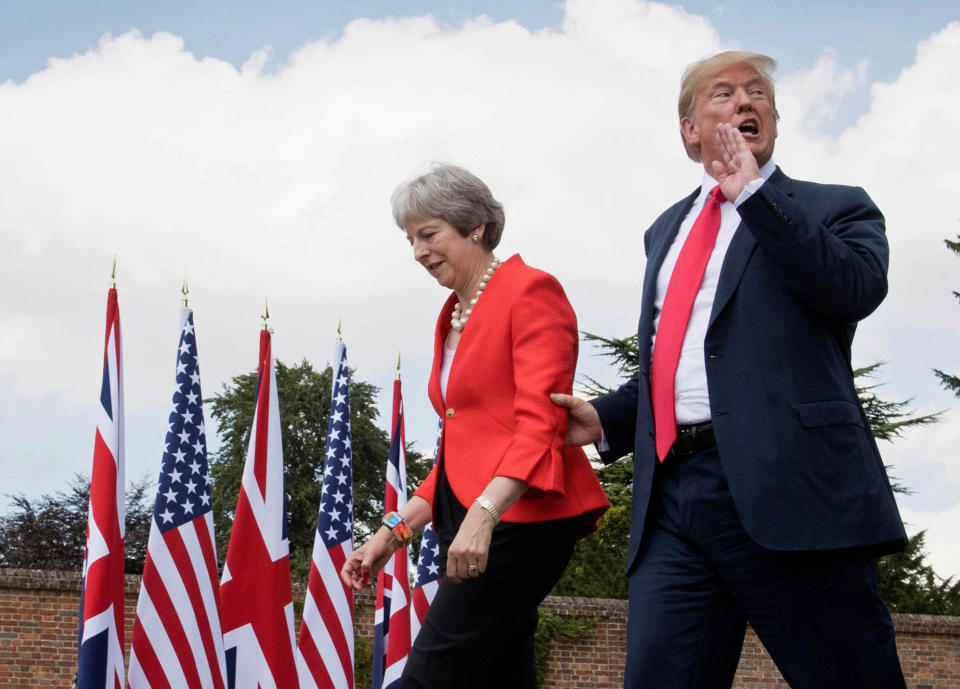 Donald Trump isn’t a fan of Theresa May’s Brexit deal. Photo: Reuters