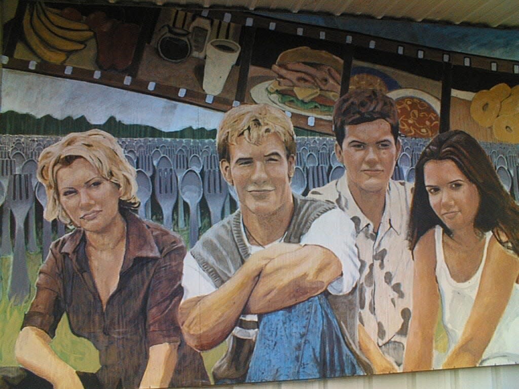 The old 'Dawson's Creek' mural at the former EUE/Screen Gems Studio