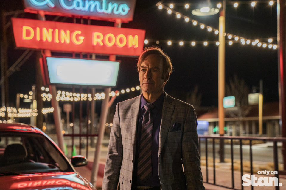 Better Call Saul S6 will complete the transformation of Jimmy McGill (Bob Odenkirk) into the Saul Goodman we know and love from Breaking Bad. Picture: Stan